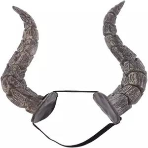 스토북 1개 할로윈 뿔 머리띠 양 후프 코스프레 멋진 드레스 사진 소품 헤어 액세서리 또는 크리스마스