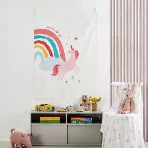 모던하우스 유니콘 레인보우 패브릭포스터 90x120