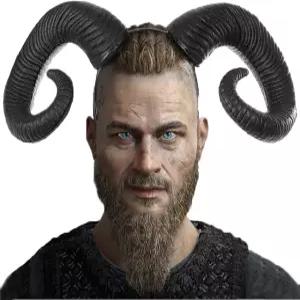 남성 여성을 위한 사티요 고딕 블랙 혼 할로윈 코스튬 - 램 양 머리띠 코스프레 악마 헤어밴드