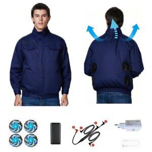 에어컨자켓 작업복 냉각 쿨링냉풍옷 냉방 쿨조끼 아이스 에어 옷 얼음 바람막이 여름 쿨링펜 선풍기