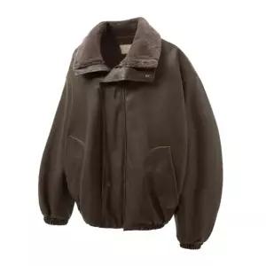 국내매장판 브이투 8286 빈티지 코팅 레더 무스탕 BROWN 302174