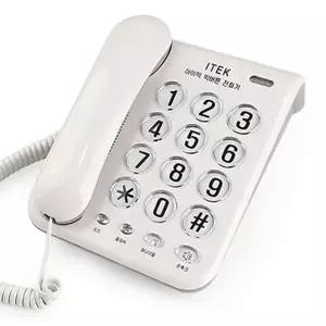 [룽스]유선전화기 효도전화기 화이트 아이텍200WH