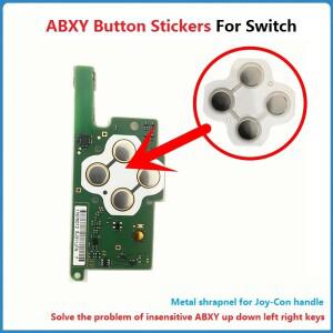 [호환품]NS 스위치 크로스 키용 2Pcs ABXY 버튼 스티커 닌텐도 호환 용 조이 콘 핸들 키 필름 메탈 시트 전