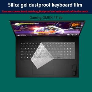 HP 호환게이밍 OMEN 17-db 실리콘 키보드 필름 17.3인치 노트북 컴퓨터 스크린 무광택 강화 안티 블루