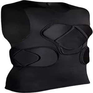 젤리브로 패딩 민소매 셔츠 가슴 갈비 보호대 축구 럭비 페인트볼 보호