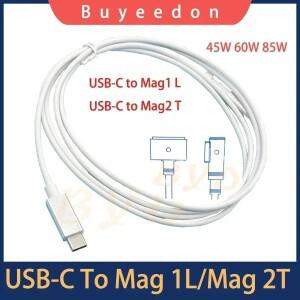 맥북 호환 프로 에어용 새 노트북 충전기 어댑터 mag1 45W 60W 85W A1278 A1465 A1502 A1398 USB-C 케이블