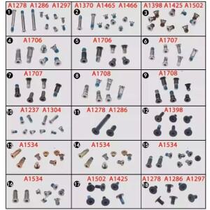 맥북 호환 프로 A1502 A1398 A1278 A1466 A1706 A2681 A2941 A1932 A1534 노트북 하단 커버 케이스 나사