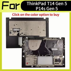 블랙 뉴 5CB1M21673 씽크패드 T14 5세대 P14s 상단 케이스 팜레스트 키보드 베젤 C 쉘