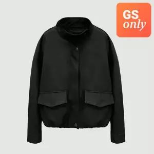 [GS단독]여성 하이넥 스웨이드 블루종 점퍼_100(10490-111-841-69)