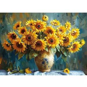 금비가 해바라기 렛츠퍼즐 1000피스 힐링퍼즐