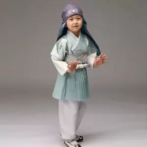 남아 아동한복 철릭st(은박하늘)