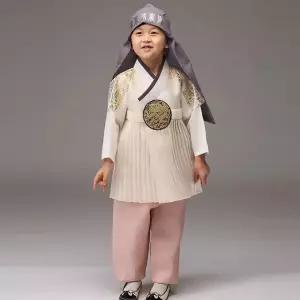 아동한복 철릭st(금박아이보리) 남아