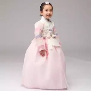 연아색동 아이당의+날개분홍치마+브로찌 아동한복 여아