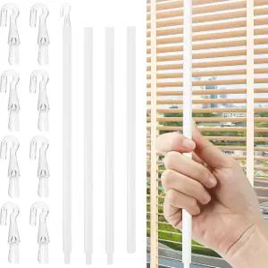 이펫붐 블라인드 지팡이 교체용 후크 - 윈도우 커튼 도어 그늘막 오프너 액세서리용 46인치 롱 버티컬 스틱
