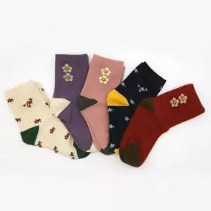 아동 여아 꽃무늬 플라워 예쁜 양말 5켤레 세트