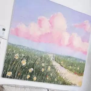 대형 포스터 디자인 패브릭 중형 꽃길 홈스타일링 월데코ijk531