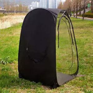 칼루스 캠핑 방풍텐트 원터치식 낚시 자동 블랙 바람막이bcd485