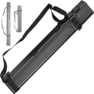 VViViD 평면 블랙 플라스틱 25-41인치 길이 망원경 포스터 아트워크 및 문서 운반 튜브