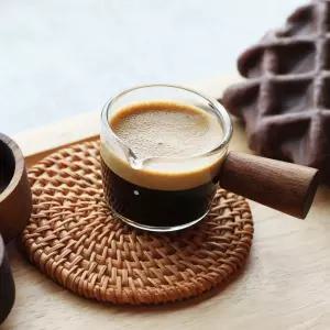 홈카페 핸드드립 시타 우드핸들샷잔 100ml 커피머신 COFFEE 로스팅 로스팅원두