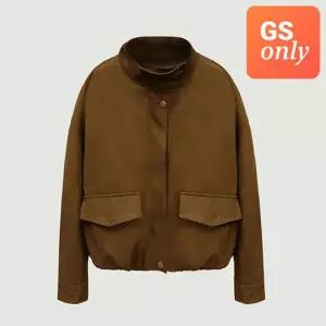 [GS단독]여성 하이넥 스웨이드 블루종 점퍼_163(10490-111-841-69)