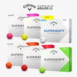 [캘러웨이 정품] SUPER SOFT 25 슈퍼소프트 6가지 컬러 5더즌