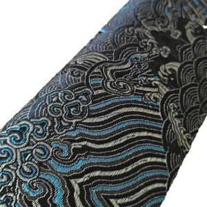 사용 1pcs 자동차 인테리어 스티커  브로케이드 새틴 자수 자체 접착 직물 범호환  Ab Pillar Backi