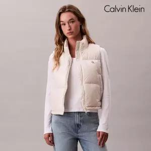 [CK진]여성 글로시 다운 크롭 베스트 47D509G