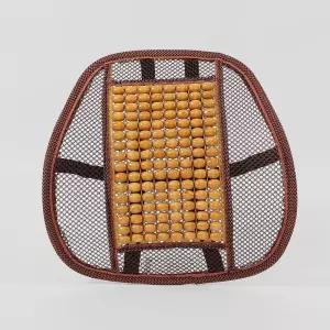 원스 원목 자동차 등받이(오렌지)차량용 여름등받이 자동차등받이 등받이