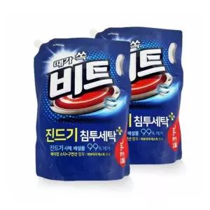 일반 드럼 세탁기 액체형 빨래 세탁 세제 1.55L 2개 빨래세제 섬유유연제