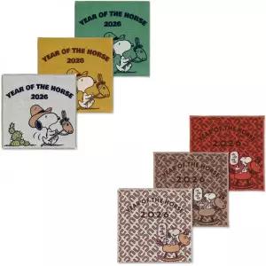 [후추통문구-크림슈크레]피너츠 스누피 캐릭터 3중 거즈 손수건 핸드 타올