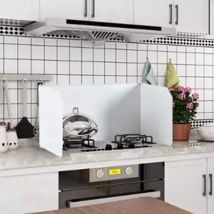 더크린 렌지가드 바람가림막 화이트싱크대물막이 물튀김방지 물막이 기름튐 주방쉴드 보호판