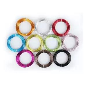 칼라 철사 알루미늄 와이어 아트 공예 철사 3mmx6.4M/미술/재료/비즈/액자/스텐/걸이/공예용/네일/철사끈