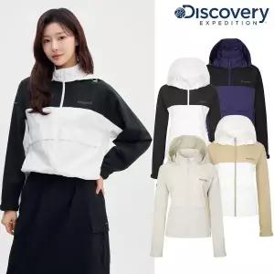 [디스커버리](센텀시티점)[25S/S] 디스커버리 DWWJ42051 여성 베르텍스 컬러블럭 자켓 바람막이 재킷 ...