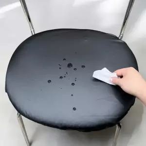 블랙 식탁의자 의자커버 리폼 가죽 식탁의자커버 가죽 (WFKB5EQ)