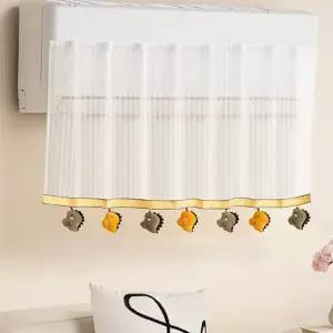 무타공 에어컨바람막이 날개 에어가이드 가림막 가드 커튼 (WFKBJKI)