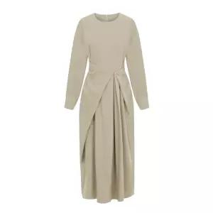 [롯데백화점]티뷰 페미닌 핀턱 라운드 원피스_V6A-COP001