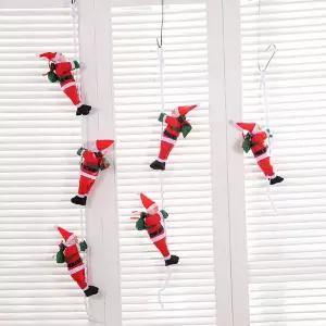 크리스마스 장식 미니 줄 산타 사다리 타는 산타 소품 장식 산타할아버지
