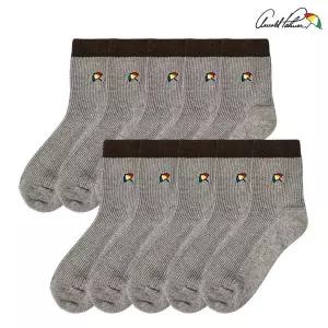 [하프클럽/아놀드파마]아놀드파마 여성 중목양말 갑종 골지 숙녀 양말 회색 10족 세트 국산 선물