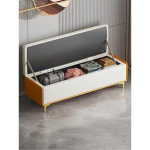 벤치 수납의자 수납장 소파 낮은 오렌지 벤치소파 실내 서랍형 의류매장 가정용