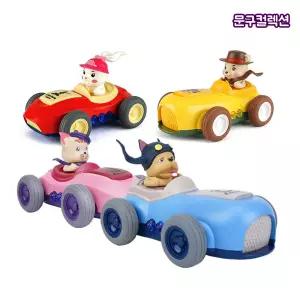 퍼니펫 드라이버 미니카 작동완구 다이캐스팅 불빛사운드 풀백기능 귀여운 동물 장난감자동차 