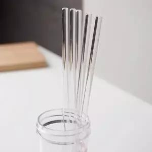 카페 일자형 내열유리빨대 30cm