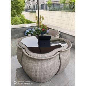 야외 라탄테이블 세트 테이블 수영장 공간활용 2인 야외가구 인용 소파 상품