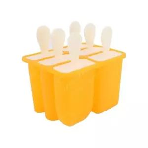 옐로우얼음틀 얼음틀 실리콘샤베트틀 6구 6구아이스몰드 옐로우 (WFKBZZM)