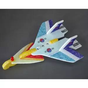 LED 글라이더 기체조종 비행기 만들기 교육 실험키트/장난감/스티로폼/고무/동력/초등/과학/실험/키트