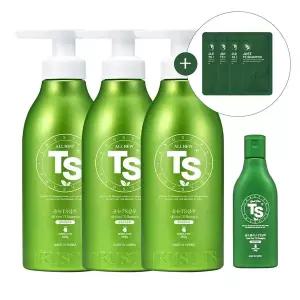 [TS트릴리온]올뉴 TS 샴푸 500g 3개 + TS 골드플러스 샴푸 100g 1개 + 저스트 TS 샴푸 샤쉐 6g 4개