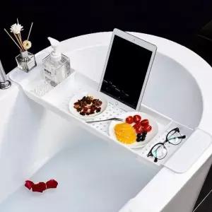 선반 욕조 트레이 길이조절 반식욕 욕실 거치대 (WFKBRYM)