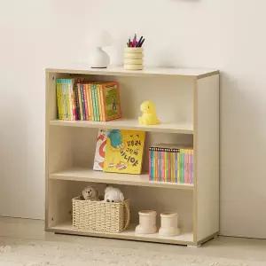 리노 800 3단 책장 아기 전면 교구장 낮은 아이 책장 KD25301 /착불