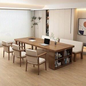 책상 관리형독서실 긴책상 오피스 cm 카페 독서실 거실 도서관 2인용 사무실