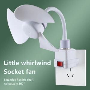 5W 소형 냉각 팬 E27 나사 홈 천장 데스크탑 전기 주방 침실 기숙사 연구 테이블