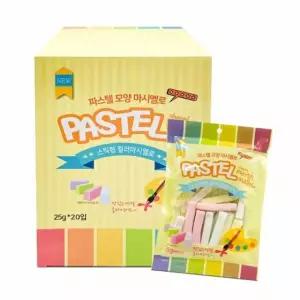 파스텔모양 20개입 25g 마시멜로 (WFKBVMM)